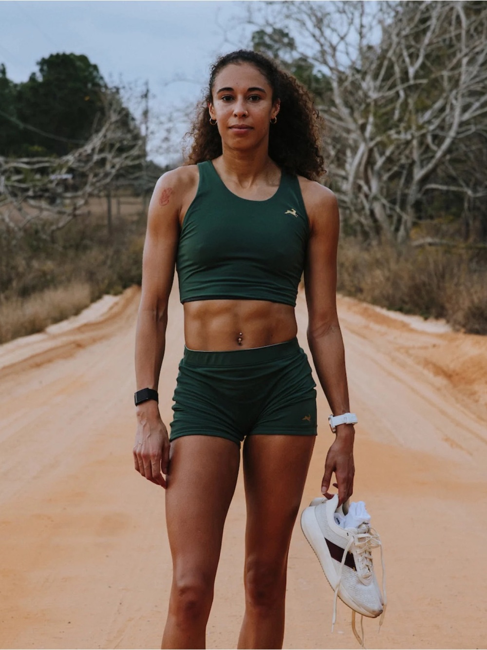 Tracksmith Turnover Tights Shorts Green Size Medium